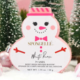Spongelle White Rose Snowman Holiday Buffer