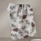 Geometry Evergreen Frost Tea Towel