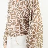 THML Abstract Print Woven Top