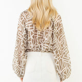 THML Abstract Print Woven Top