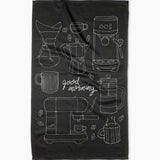 Geometry Good Morning Coffee Towel
