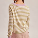Pistachio Stripe Cardigan