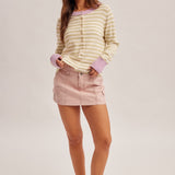 Pistachio Stripe Cardigan