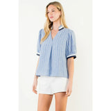 THML Vertical Stripe Top - Blue