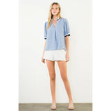 THML Vertical Stripe Top - Blue