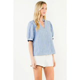 THML Vertical Stripe Top - Blue