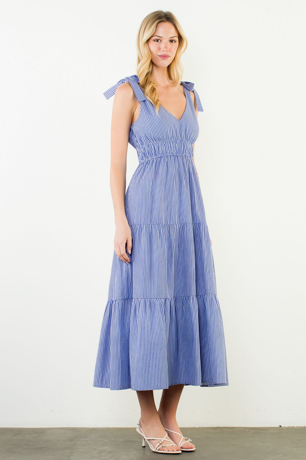 THML Maxi Dress w/Tie Straps THML Maxi Dress w/Tie Straps