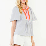 THML Seersucker Woven Top