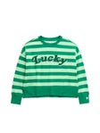 Lucky Striped Sweatshirt - Green