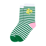 Striped Shamrock Socks