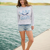 Lake Days Relaxed Sweatshirt - Grey