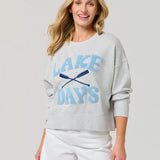 Lake Days Relaxed Sweatshirt - Grey