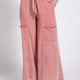 Cropped Knit Pants Mauve