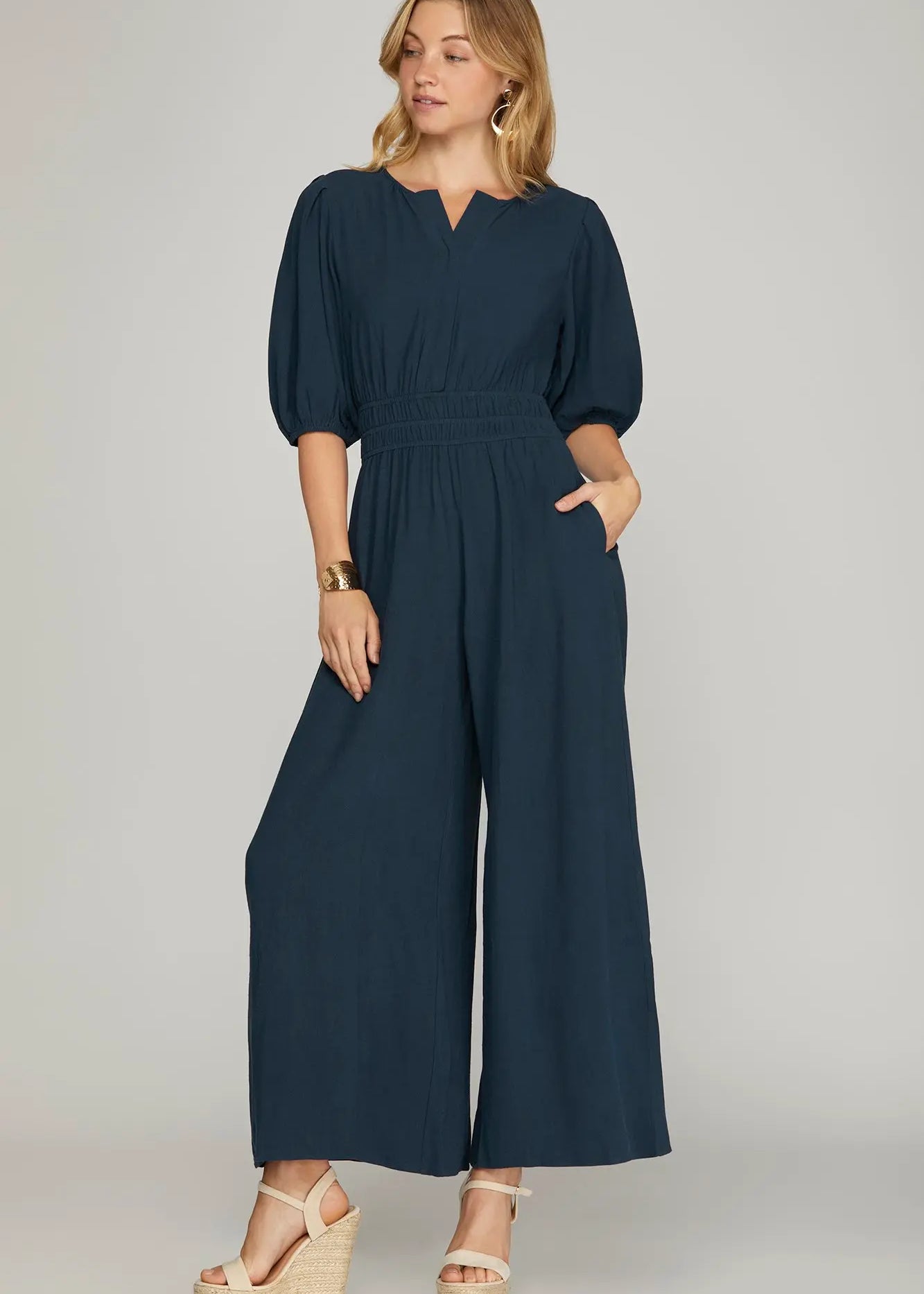 Navy Jumpsuit