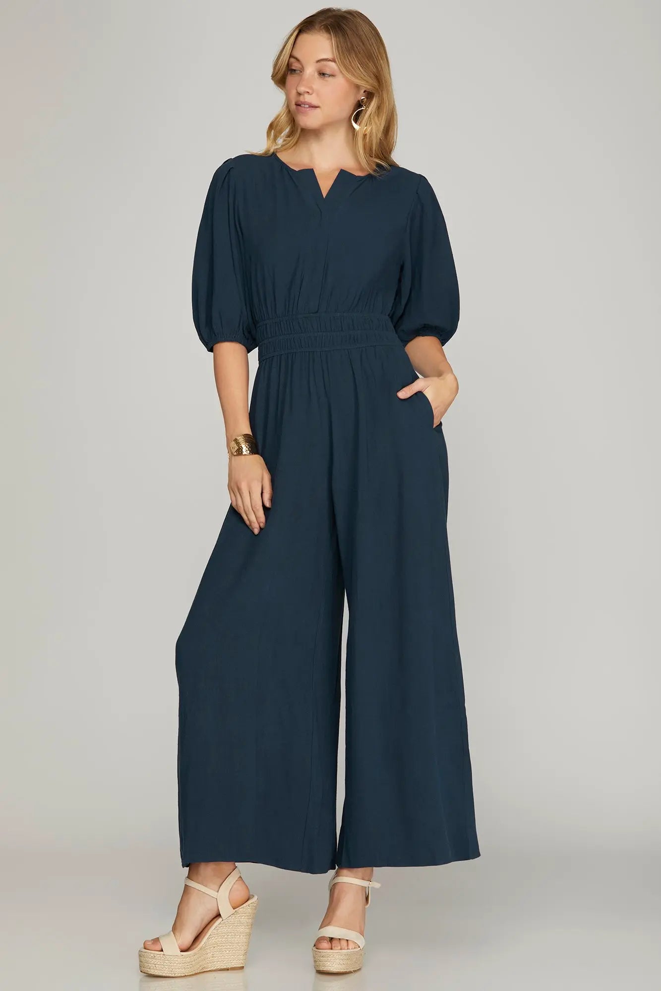 Navy Jumpsuit
