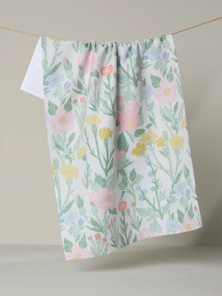 Floral patterned towel 