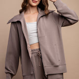 Full Zip Jacket Modal Poly