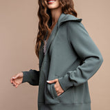 Full Zip Jacket Modal Poly