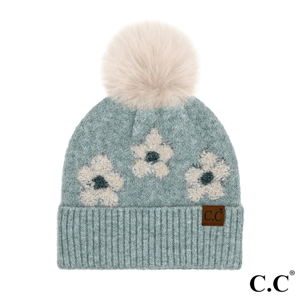 Daisy Dreams Beanie with Pom