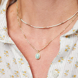 Spartina Amazonite Petite Beaded Necklace