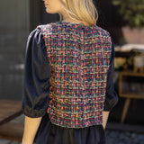 Tweed Top Corduroy Peplum