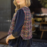 Tweed Top Corduroy Peplum