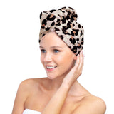 Microfiber Hair Towel - Leopard