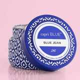 Capri Blue - Blue Jean Printed Travel Tin Candle